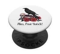 Hamlet Shakespeare Play Citation Alas, Poor Yorick! PopSockets PopGrip Adhésif