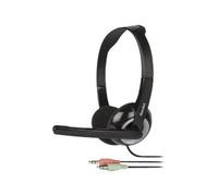 Hamlet HHEADMJK écouteur/casque Avec fil Arceau Bureau/Centre d'appels Noir