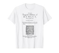 Hamlet Theater Classic Littérature Amateurs de Livres T-Shirt Graphique avec Valeur