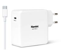 Hamlet USB-C 61W chargeur universel pour ordinateur portable blanc avec câble de 1,8m