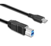 Hamlet XCTC-U3B100 câble USB USB 3.2 Gen 2 (3.1 Gen 2) 1 m USB C USB B Noir
