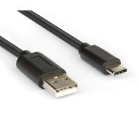 Hamlet XCU2A-UC-MM10 Câble USB 1 m USB 2.0 USB A USB C Noir