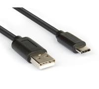 Hamlet XCU2A-UC-MM10 câble USB USB 2.0 1 m USB A USB C Noir