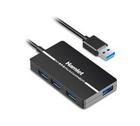 Hamlet Concentrateur USB 3.0 Slim XHUB-04U3 4 ports 5 Gb/s Type-A Noir