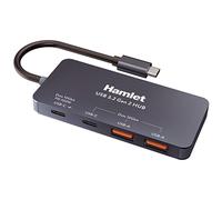 Hamlet XHUB-432C-10G-Y hub & concentrateur Noir