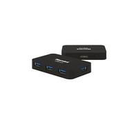 Hamlet XHUB430BKPW - Concentrateur (hub) - 4 x SuperSpeed USB 3.0 - de bureau