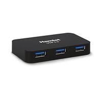 Hamlet xhub430bkpw Hub USB 3.0 4 Ports 5 gBBs avec câble USB 3.0 et Alimentation 5 V 2 A