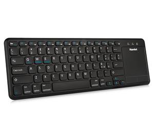 Hamlet XKK400ITA clavier TV RF sans fil QWERTY Italien Noir