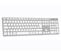 Hamlet XKKITA-MCBT clavier Universel Bluetooth Italien Argent, Blanc