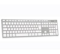 Hamlet Silver Board - Clavier étendu en aluminium compatible avec Apple (USB)