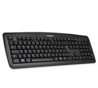 Hamlet XKKITA2-D1W-BK clavier Bureau USB QWERTZ Allemand Noir