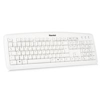 Hamlet XKKITA2-D1W-WH clavier Bureau USB QWERTZ Allemand Blanc