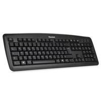 Hamlet XKKITA2-U4W-BK Clavier USB QWERTY Anglais Noir