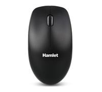 Hamlet Souris sans Fil RF 2,4 GHz avec Nano RICEVITORE USB 3 TASTI + Scroll 1 000 dpi Noir Marque