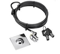 Hamlet Câble de sécurité acier xnbtlock20 K 3m clé, plaque adhésive pour MacBook, tablette, moniteur