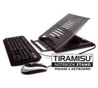 Hamlet XTMS100KM Tiramisù Notebook stand with keyboard and mouse Noir