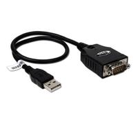 Hamlet XURS232 USB to serial port adapter Câble série noir 0,65 m USB type-A DB-9