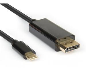 Hamlet XVAUC-DP4K20 câble vidéo et adaptateur 2 m USB Type-C DisplayPort Noir