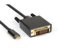 Hamlet XVAUC-DV4K20 câble vidéo et adaptateur 2 m USB Type-C DVI Noir