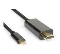 Hamlet XVAUC-HDM4K20 câble vidéo et adaptateur 2 m USB Type-C HDMI Type A (Standard) Noir