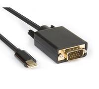 Hamlet XVAUC-VGA20 câble vidéo et adaptateur 2 m USB Type-C VGA (D-Sub) Noir