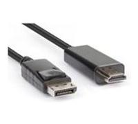 Hamlet XVCDP-HDM18 câble vidéo et adaptateur 1,8 m DisplayPort HDMI Type A (Standard) Noir