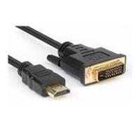Hamlet XVCHDM-DV30 câble vidéo et adaptateur 3 m HDMI Type A (Standard) DVI-D Noir G