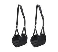 Hammac de Pied pour en Avion Support Ergonomique | avec Bandeau Réglable et Prolongateur Accessoire de Confort pour Siège Avion Voiture Bureau Travail
