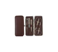 HAMMANN Set de manucure en cuir (Havane, 5 pièces)