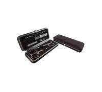 HAMMANN Set de manucure en cuir (marron, 5 pièces)