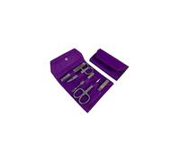 HAMMANN Set de manucure en cuir (Orchidée, 5 pièces)