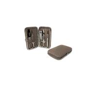 HAMMANN Set de manucure en cuir (Taupe/ 5 pièces)