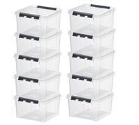 Hammarplast SmartStore Classic 12 Lot de 10 boîtes transparentes 8 l 280 x 280 x 170 mm