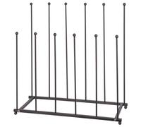 Hammer and Tongs 1x Noir 6 Paire Support à Bottes Wellington en Acier - Intérieur Extérieur Wellie Bottes en Caoutchouc Chaussure Stockage Organisateur Porte Support