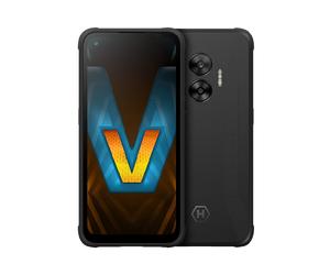 Hammer Blade V 5G noir Smartphone 5G robuste avec norme e-SIM et WiFi 6, parfait pour un transfert de données efficace et rapide.