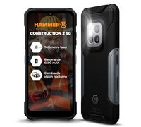 Hammer H Téléphone Chantier Construction 2 5G IP69 Batterie 6500 mAh Android 14 Noir
