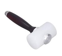 Hammer en nylon - outil de grève du diy en cuir, absorption de rebond pour transfert de force directe, tête de nylon non dommageable, poignée de bois de santal confortable,
