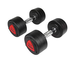Hammer Fitness Paire d'haltères en polyuréthane 12,5 kg