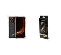 Hammer H Iron 6 5G Rugged Smartphone 6 RAM/128 GB + Hybrid Protection Glass | 5.6" 120 Hz Display, 65 MP Camera, 6050 mAh, Android 15, Black-Orange