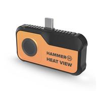 Hammer Heat View caméra Thermique pour Smartphone USB-C, 256 x 192 Pixels | Caméra thermique USB-C pour Android, -20 à +550 °C, 25 Hz, NETD <40 mK, pour bricolage, électricité, chauffage et maison.