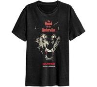 Hammer Horror Hound of The Baskervilles Mens Tee T-Shirt Black-3XL Tee Manches Courtes(Small)