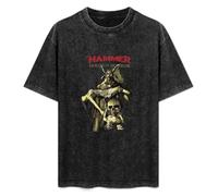Hammer Horror House of Horror Mens Unisex T-Shirt Graphic Print Top Black Tee M