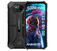 Hammer Iron V E sans contrat Robuste, étanche, Double SIM, Batterie puissante 6320 mAh, caméra 50 Mpx avec capteur de Vision Nocturne Noir Certificat Militaire IP69, 294 Heures en Veille, NFC