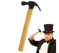 Hammer Toy Trick, Rubber Prop, Appearing Vanishing Effect, Role Play Gimmick, Gag Toy for Parties, Carnivals, Photography, Entertainment, Indoor and Outdoor Use, Black Brown