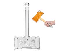 Hammer Wine Decanter - 400ml Decanters For Alcohol, Themed Liquor Decanters, 3D Alcohol Bottle With Airtight Stopper | Versatile Vodkas Jug And Accessories For Bourbon, Whiskey, Liquor