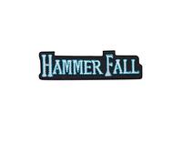 Hammerfall Blue Silver Power Metal Band Écusson Patch en fer brodé sur accessoire