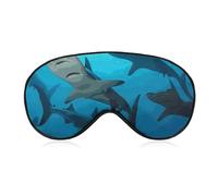 Hammerhead Masque de voyage occultant pour les yeux avec sangle réglable pour homme et femme