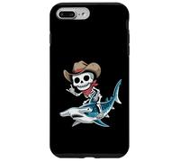 Hammerhead Shark Cowboy Squelette Halloween Coque pour iPhone 7 Plus/8 Plus
