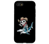 Hammerhead Shark Cowboy Squelette Halloween Coque pour iPhone SE (2020) / 7/8