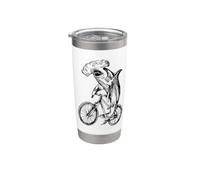 Hammerhead Shark Vélo de vélo amusant Poisson Vélo Gobelet isotherme en acier inoxydable double paroi
